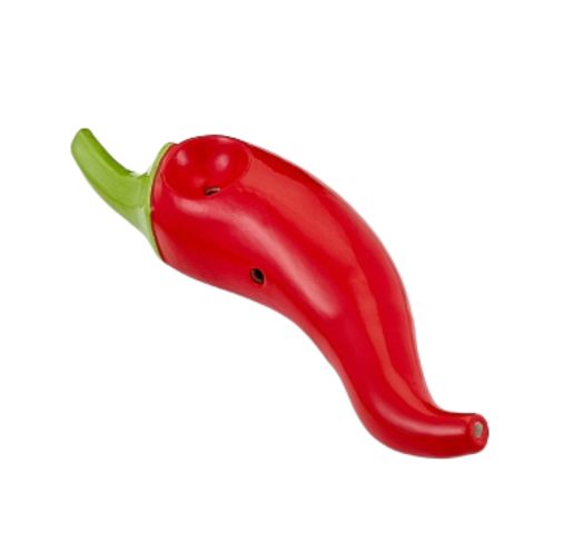 Mini Chili Pepper Glass Hand Pipe