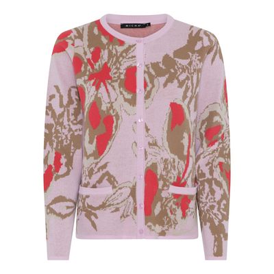 Micha cardigan roze print