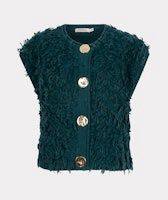 Esqualo gilet fringes     W252-27714