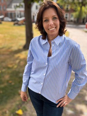 Blouse uit de damescollectie 40+ van Esthers Mode Wensen, vrouwelijk en makkelijk te combineren