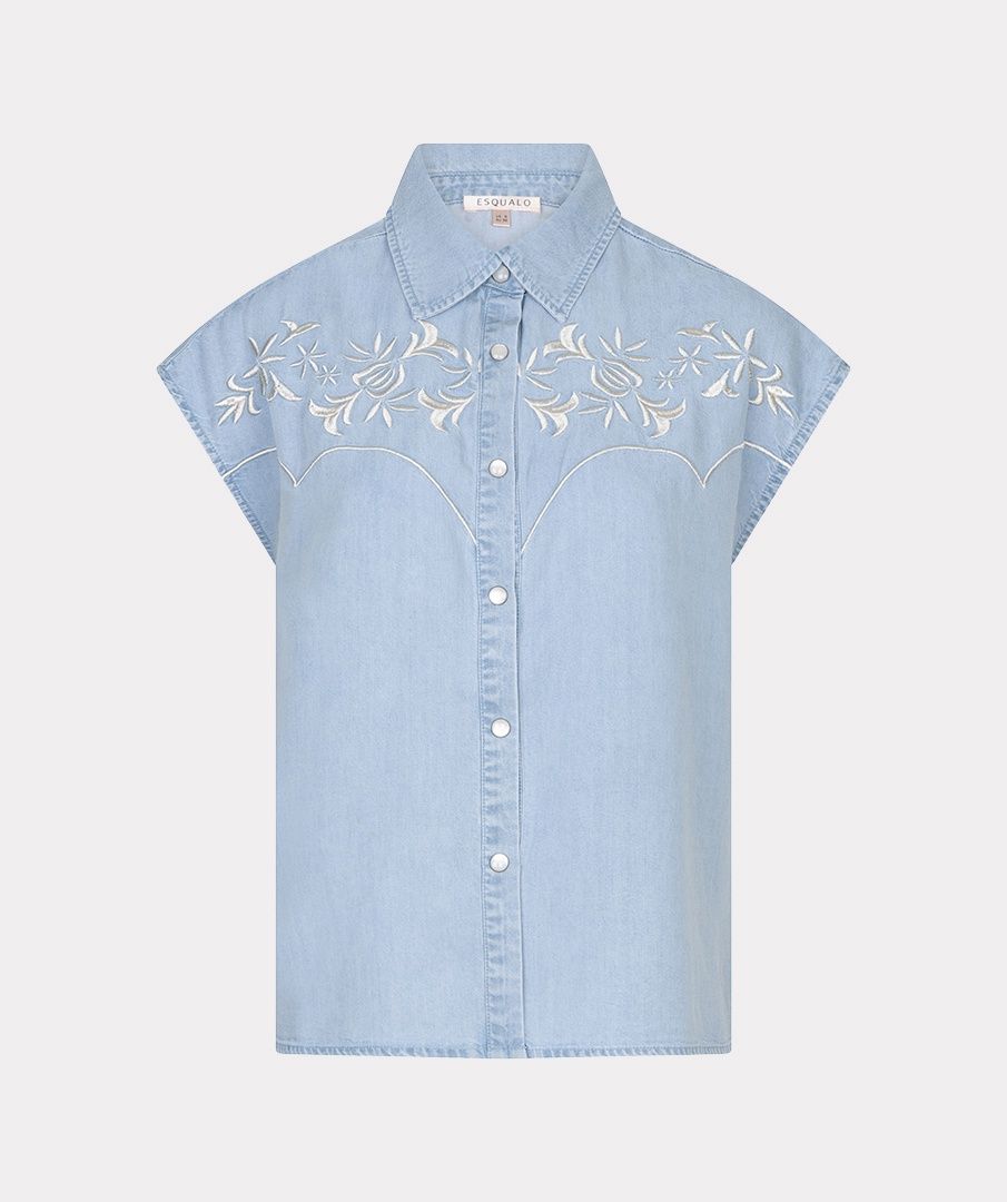 Esqualo blouse embroidery V262-28242