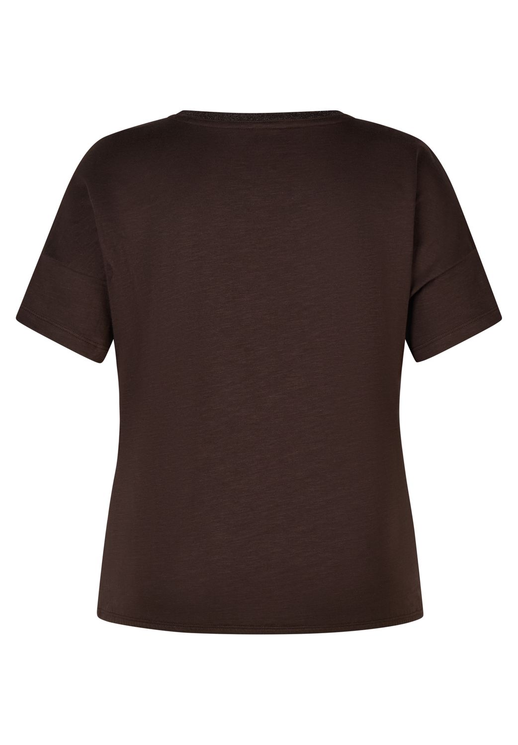 Rabe dames T-shirt met grafische print en hartjes in mokka