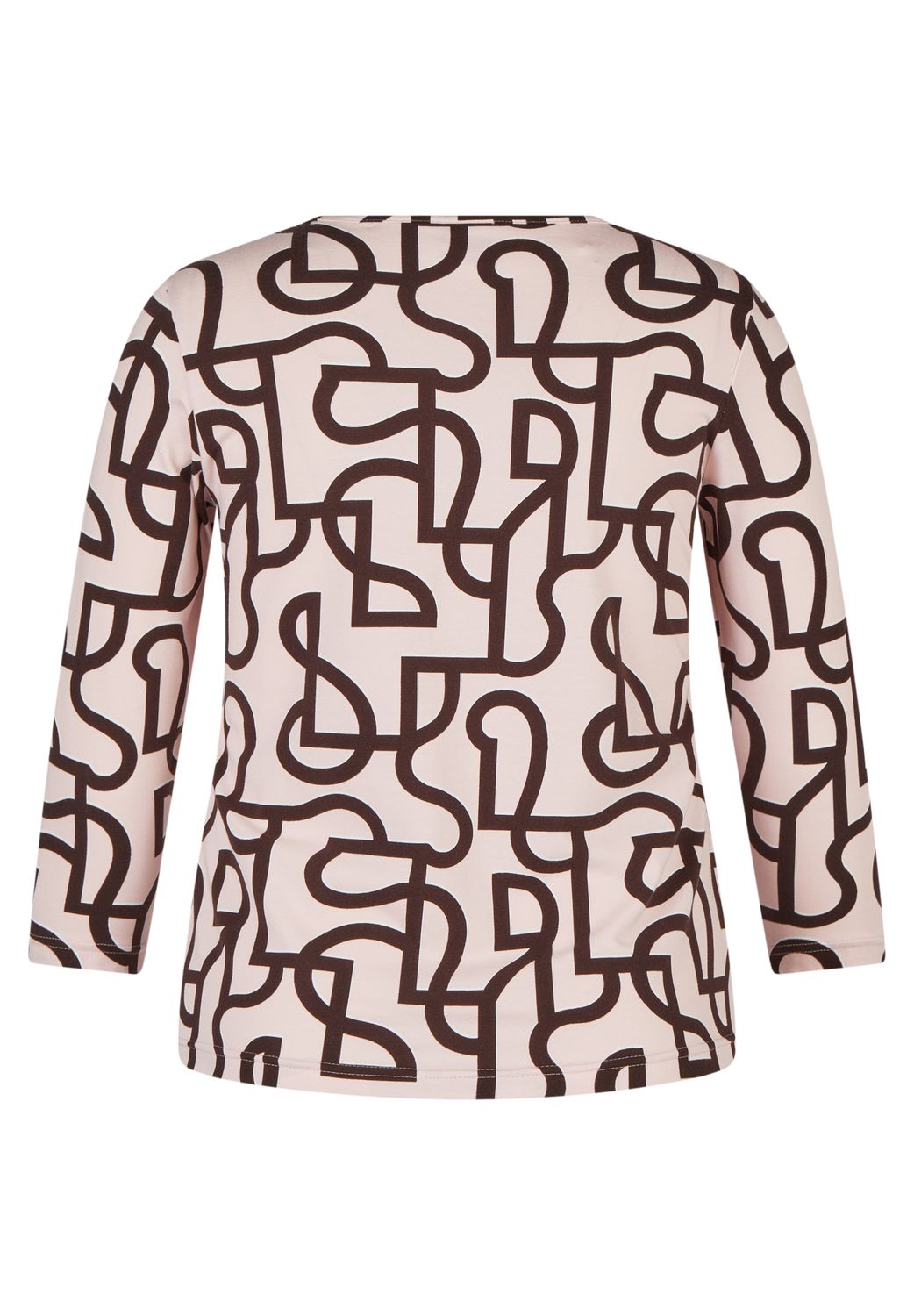 Rabe dames T-shirt met grafische print in rosé