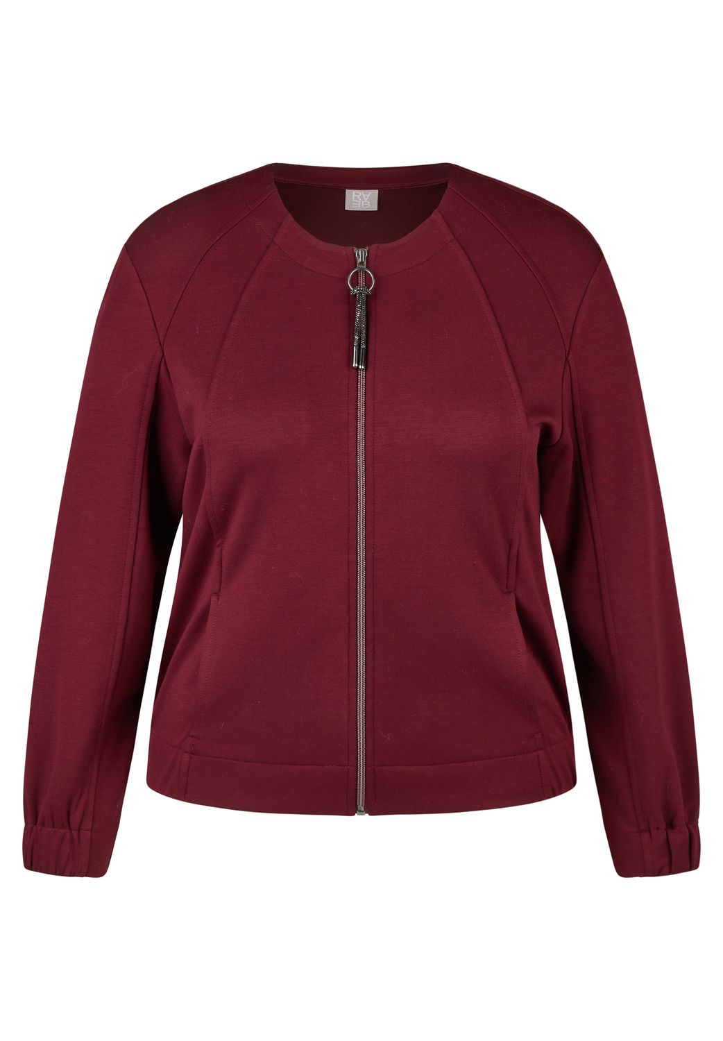 Rabe vest met ritssluiting in merlot – 114224