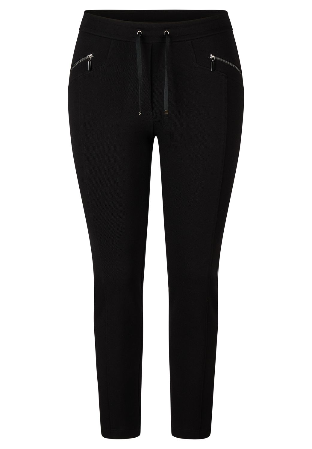 Rabe broek met smalle pijpen in marine – 300454