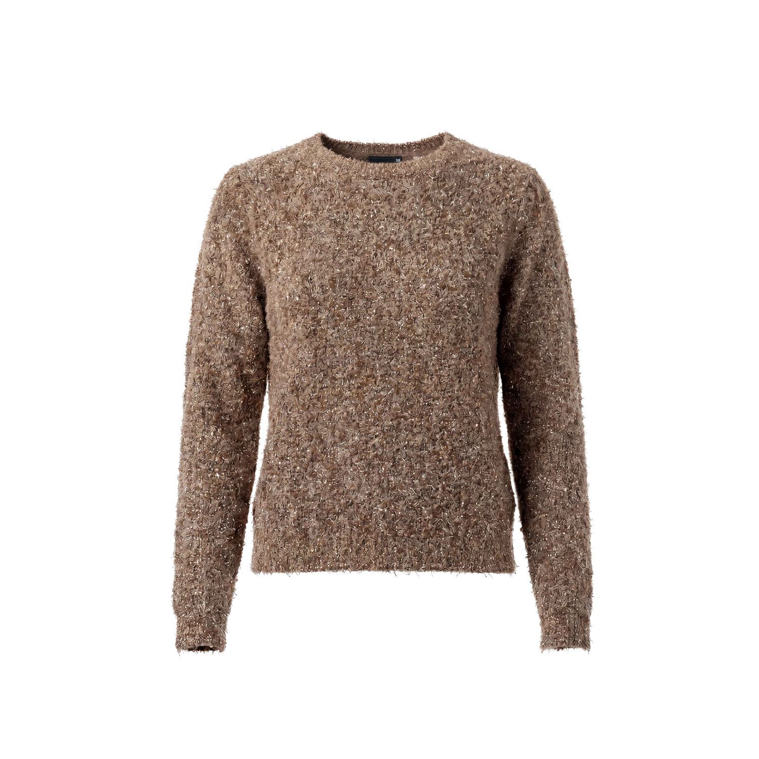 Poools Gemêleerde Trui Biscuit – Subtiele Glitter – 633117