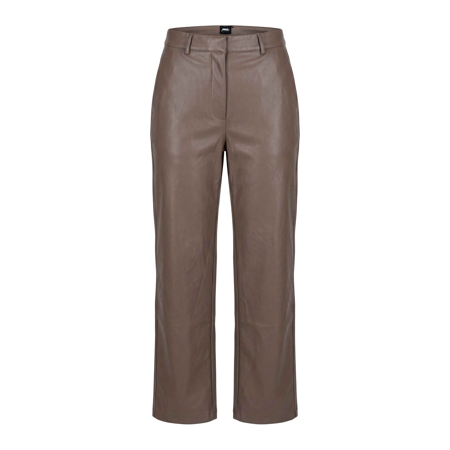 Poools Vegan Leather Broek Funghi – Rechte Pasvorm – 633125