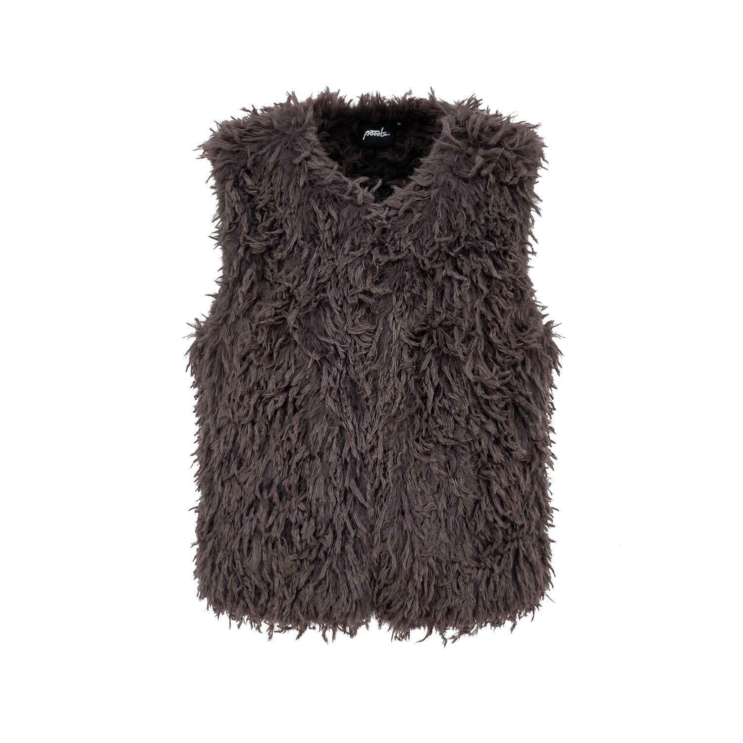 Poools Fluffy Gilet Funghi – Zacht Imitatiebont – 633103