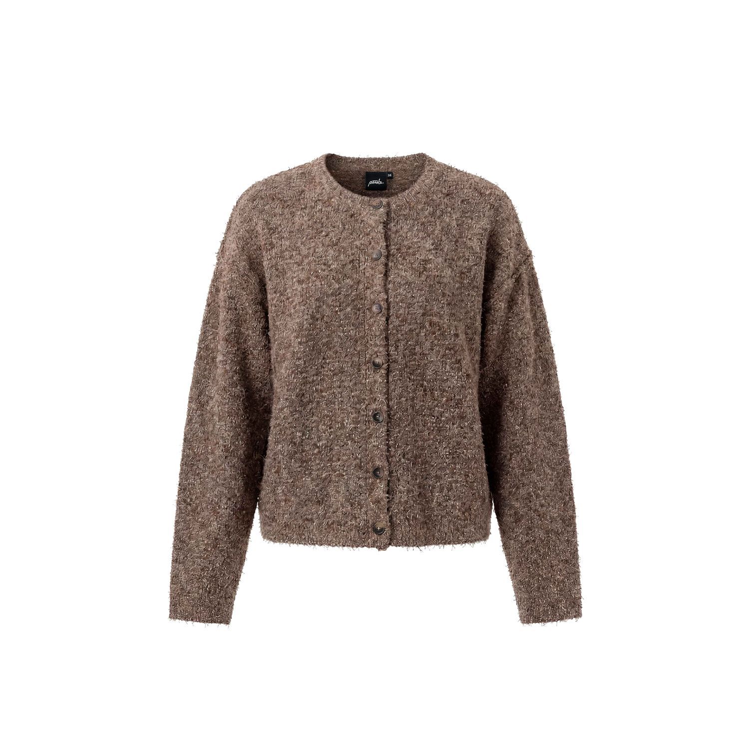 Poools Vest Biscuit – Gemêleerd Garen met Subtiele Glitter – 633118