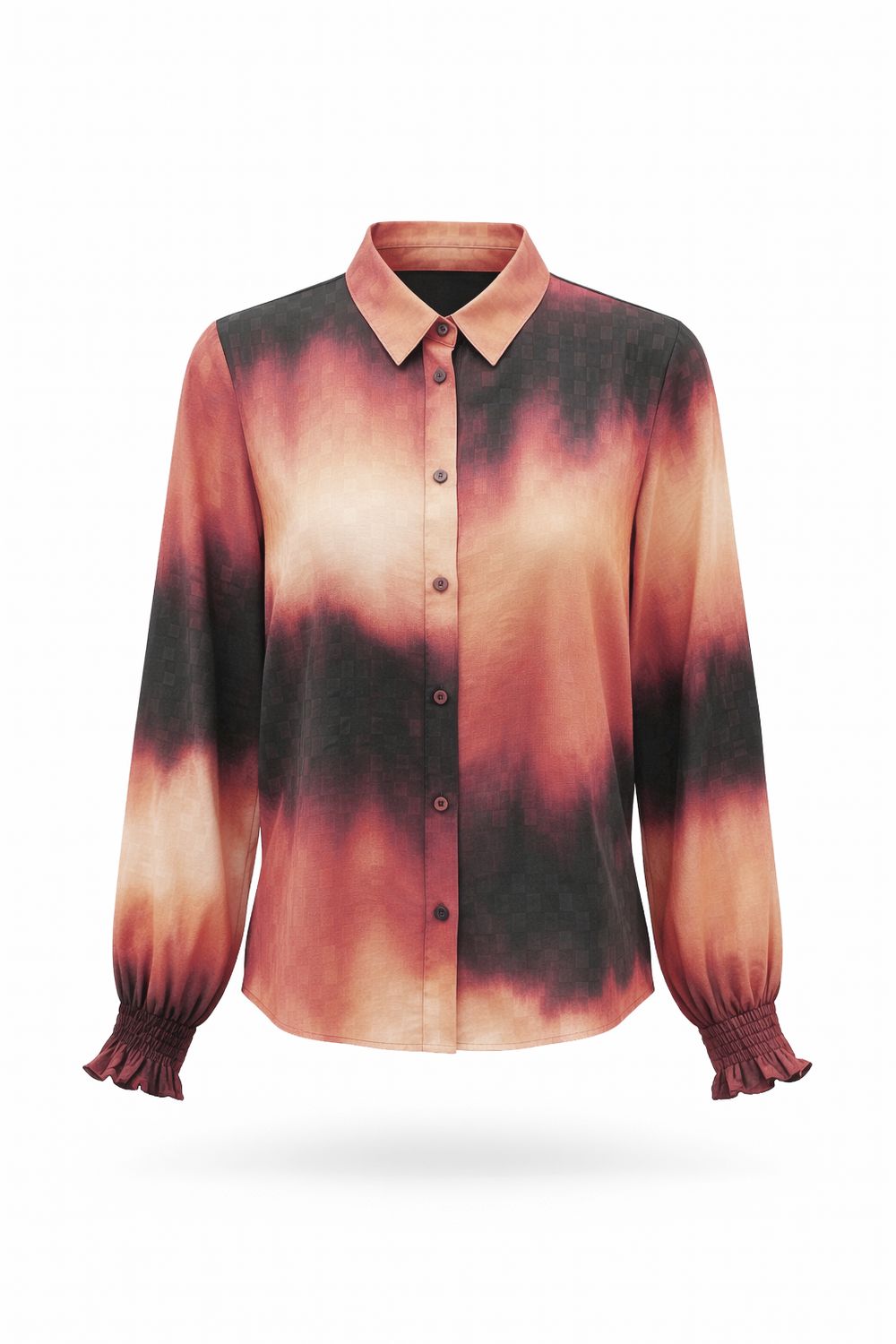 Tramontana Blouse Autumn Tie Dye Pomegranate – Damesblouse met Print | C19-21-301