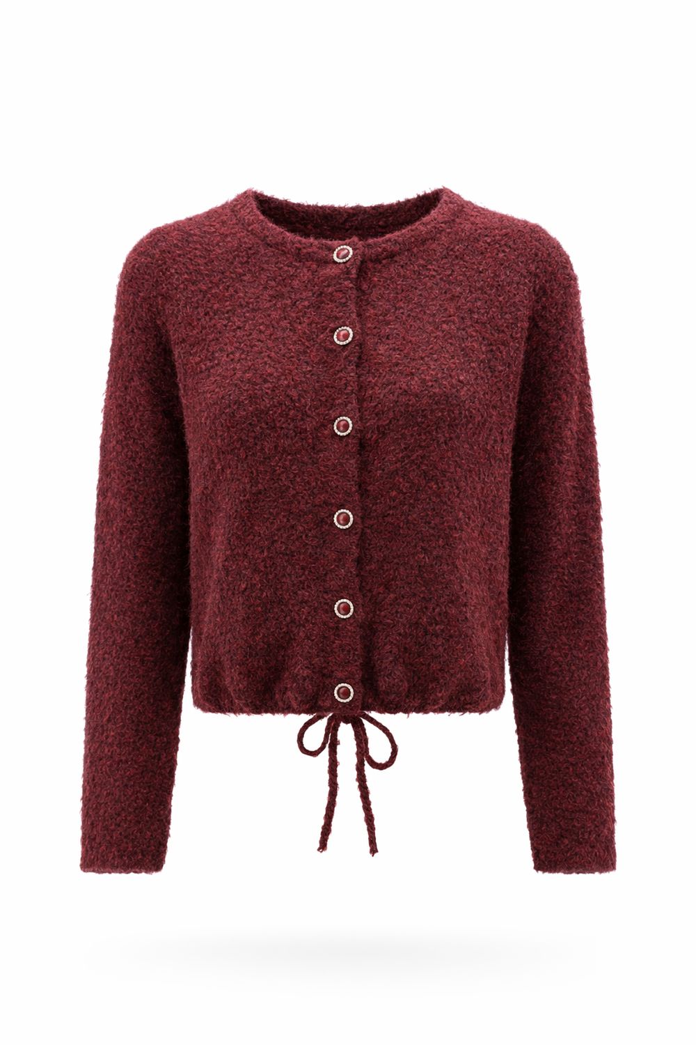 Tramontana Puff-Sleeve Vest Pomegranate – Zacht Gebreid Damesvest | C18-21-701