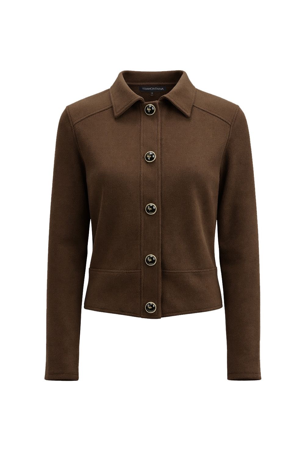 Tramontana Jacket Rib Bottom Chocolate – Zacht Damesjasje | C29-21-801