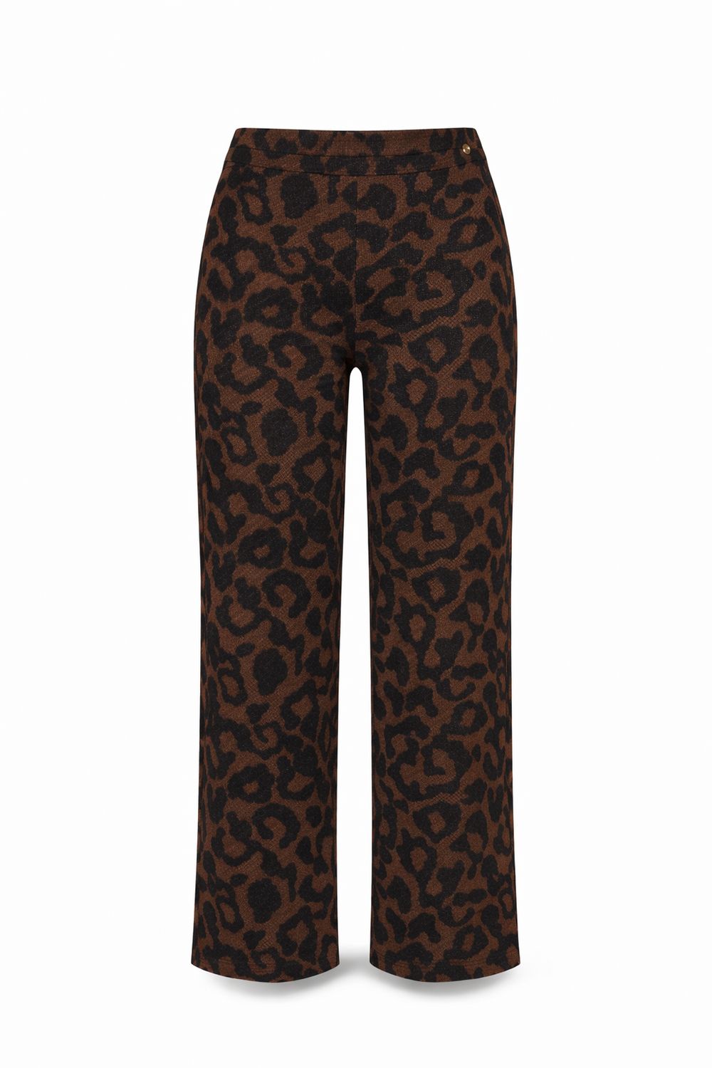 Tramontana Broek met Panterprint Bruin – Comfortabele Dames Broek | D01-21-101