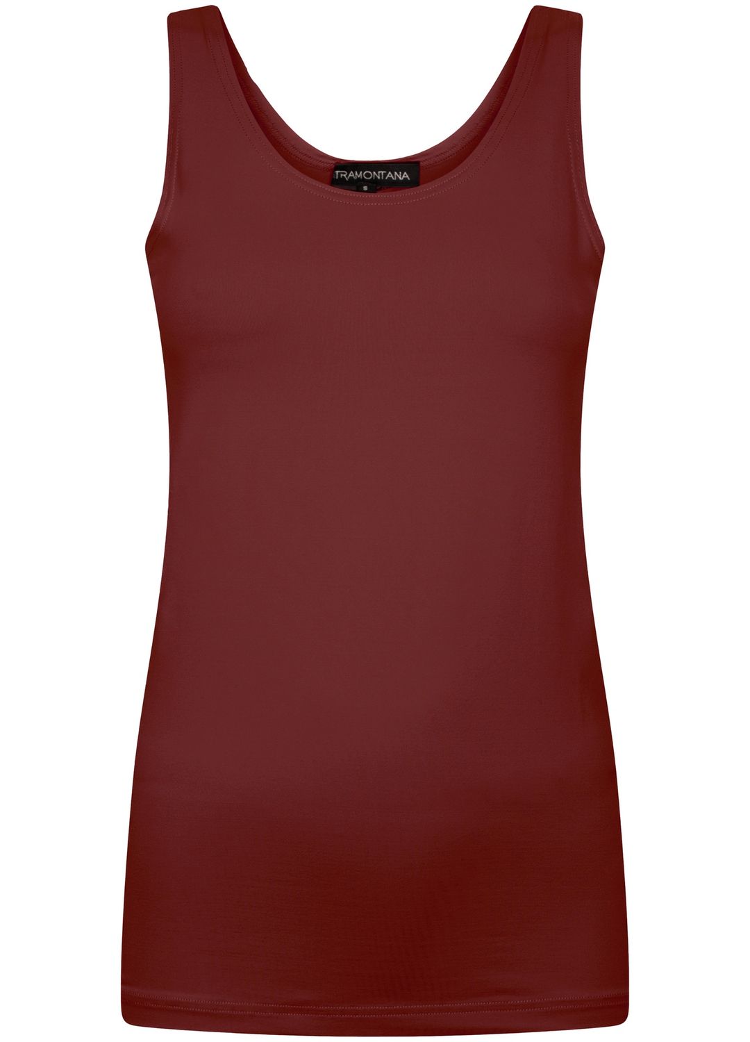 Tramontana Pia Basis Top Rood – Dames Top met Brede Schouderbanden