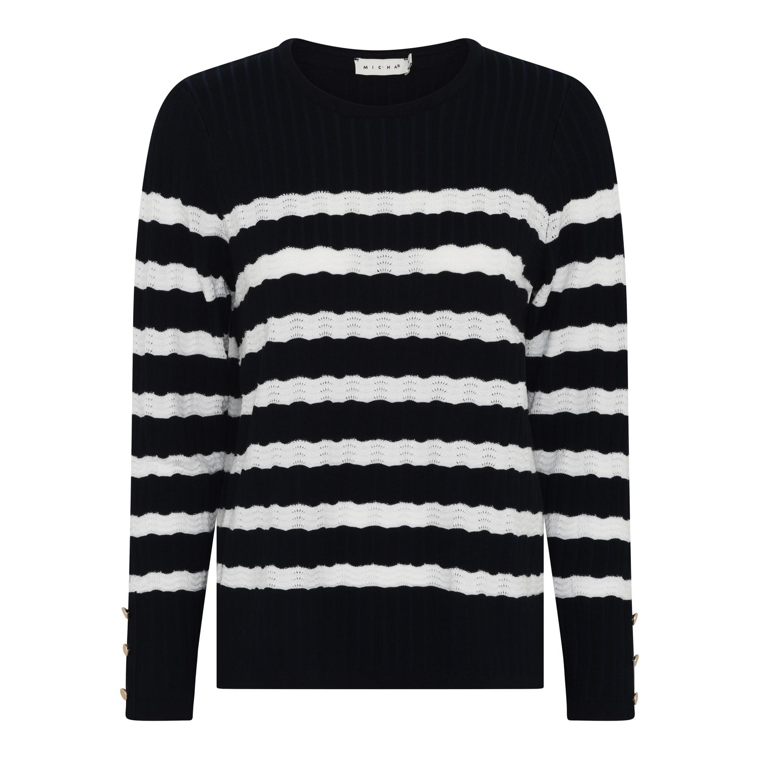Micha trui  – Navy/Offwhite | 182 152