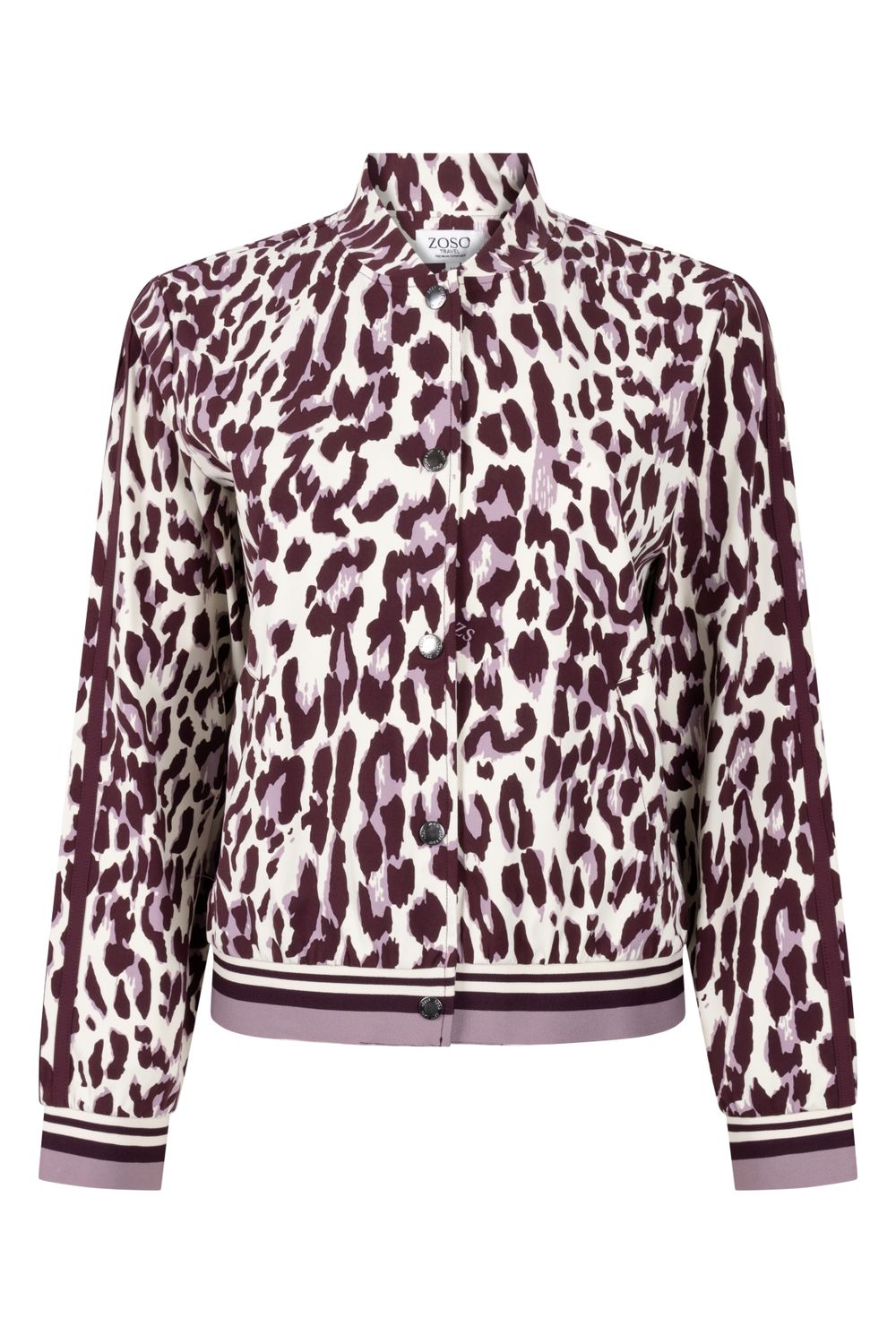 Zoso Nicoline Blazer – Animal Print Bordeaux/Offwhite