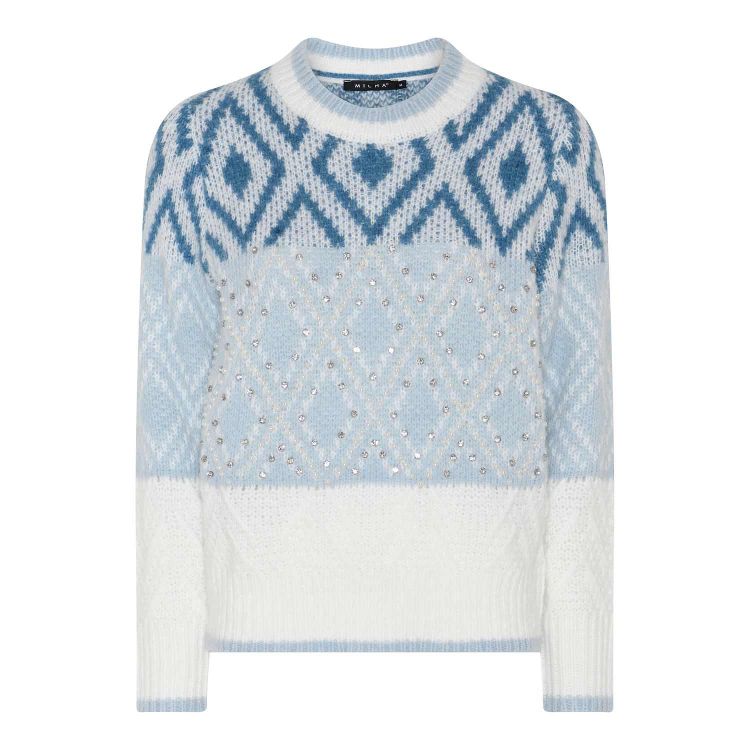 Micha Jumper Offwhite/Latte &amp; Offwhite/Blue | 182190