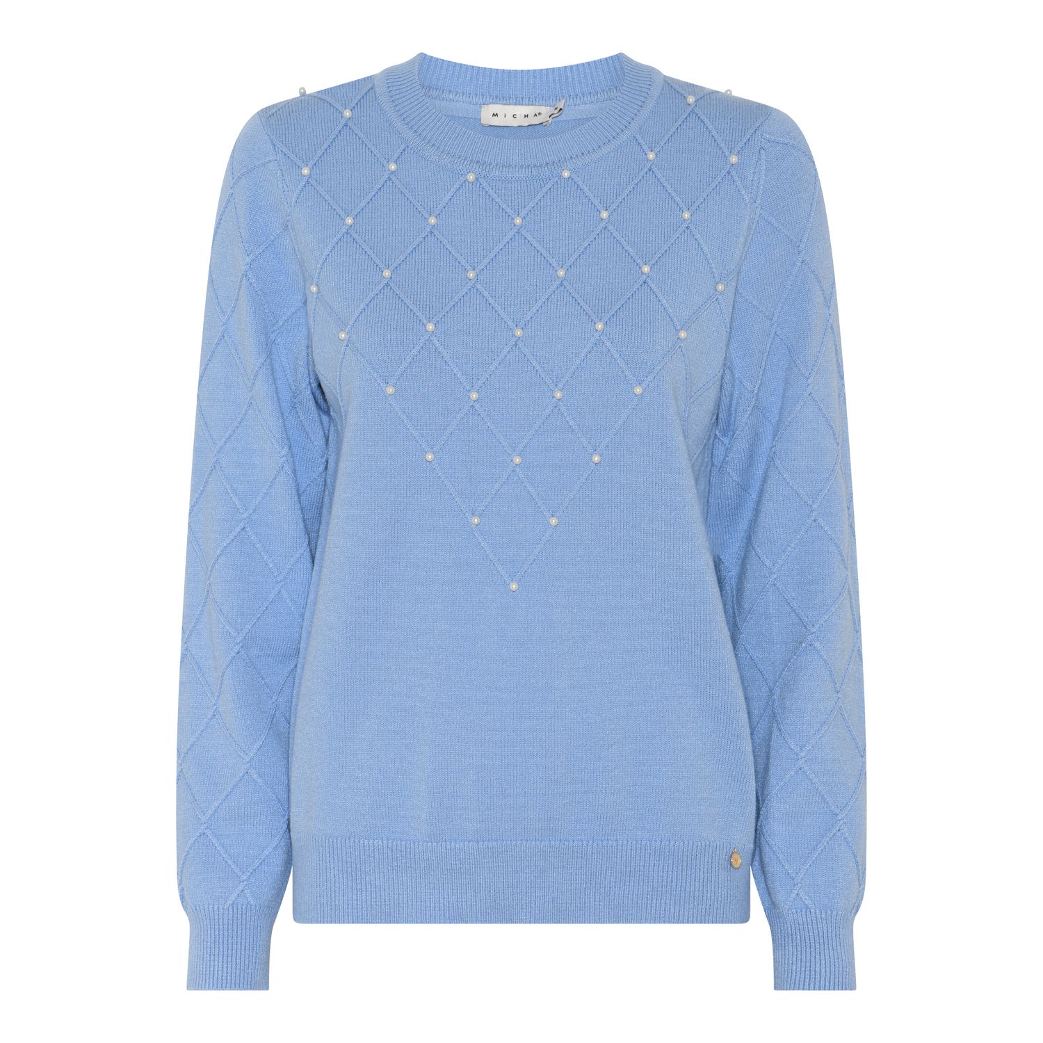 Micha Jumper Black &amp; Light Blue | 183133