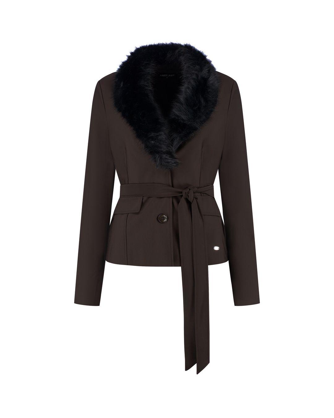Lady Day Dena Bonded blazer - Dark Brown