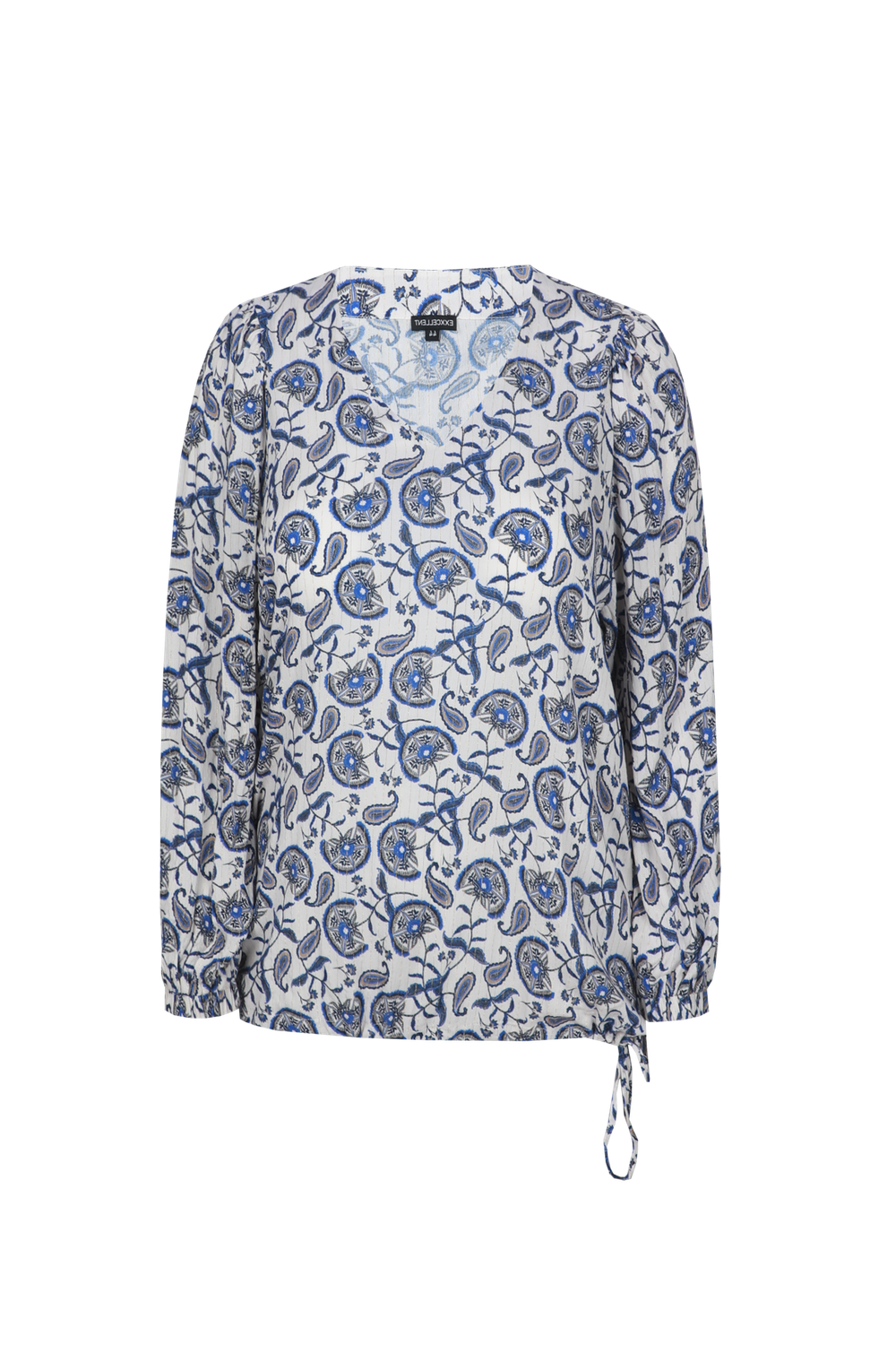 Exxcellent Aria top – Sand/King Blue | 26NZE15
