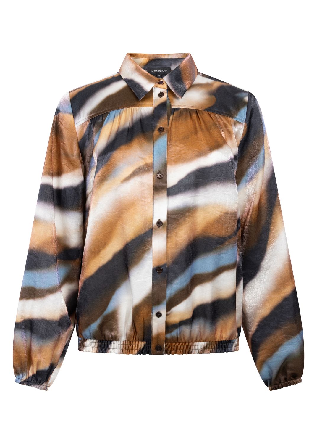 Tramontana Blouse Blurred Print – Multicolor | 22-301