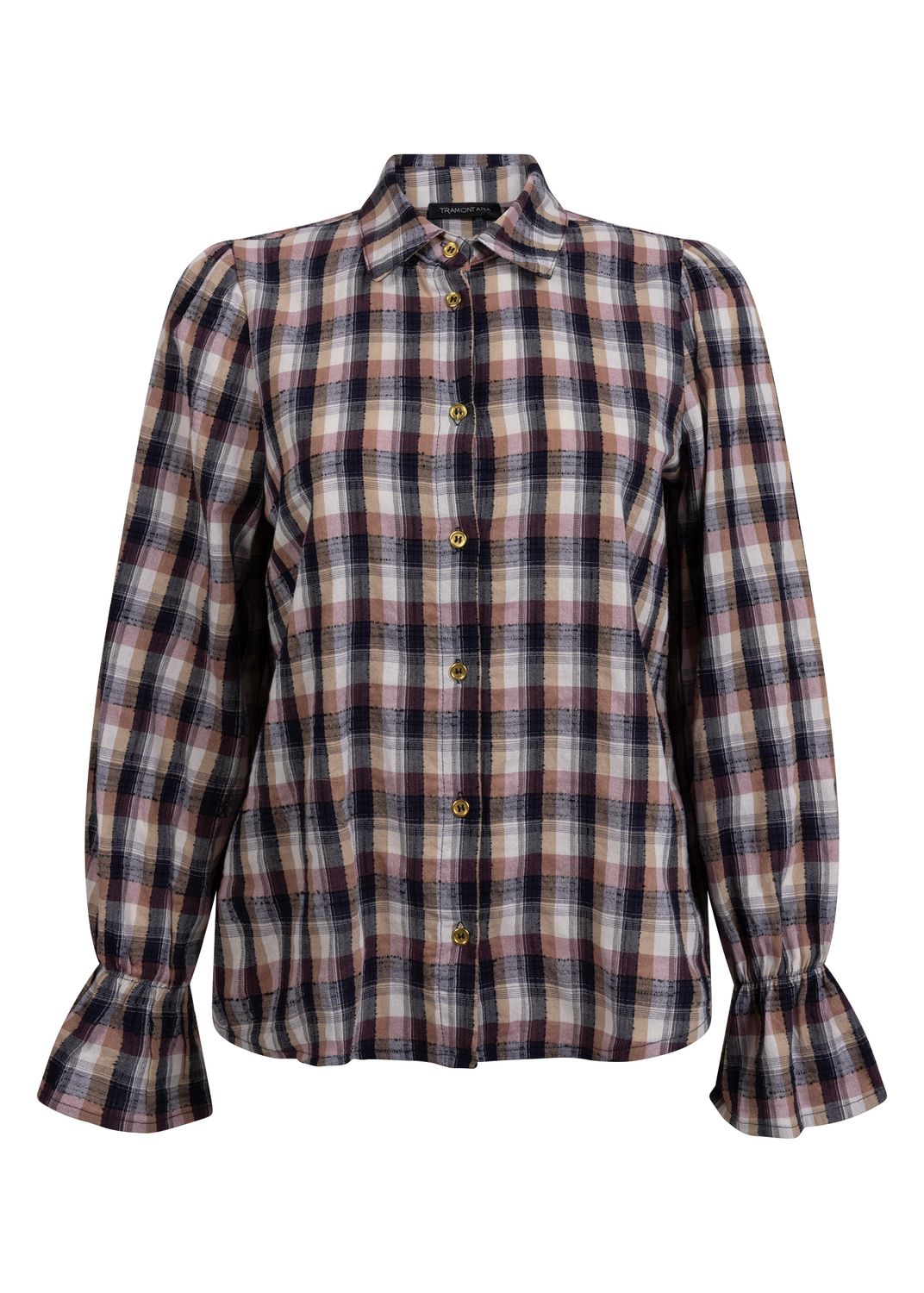 Tramontana Geruite Blouse | S03-22-301