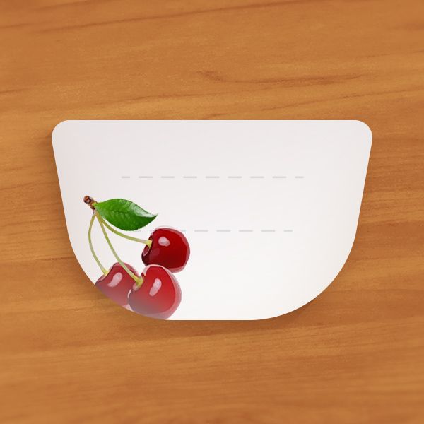 10x Etijoy Etiketten Kirsche