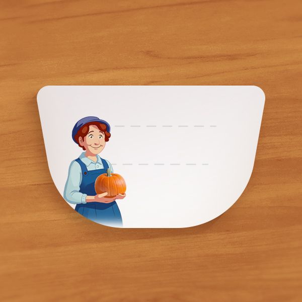 10x Etijoy Etiketten Frau