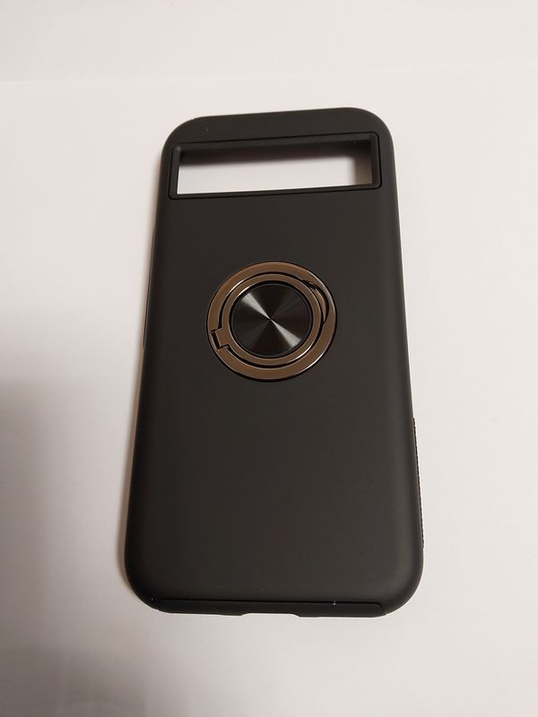 Czarne plecki etui do Google Pixel 8A z magnetycznym RINGIEM