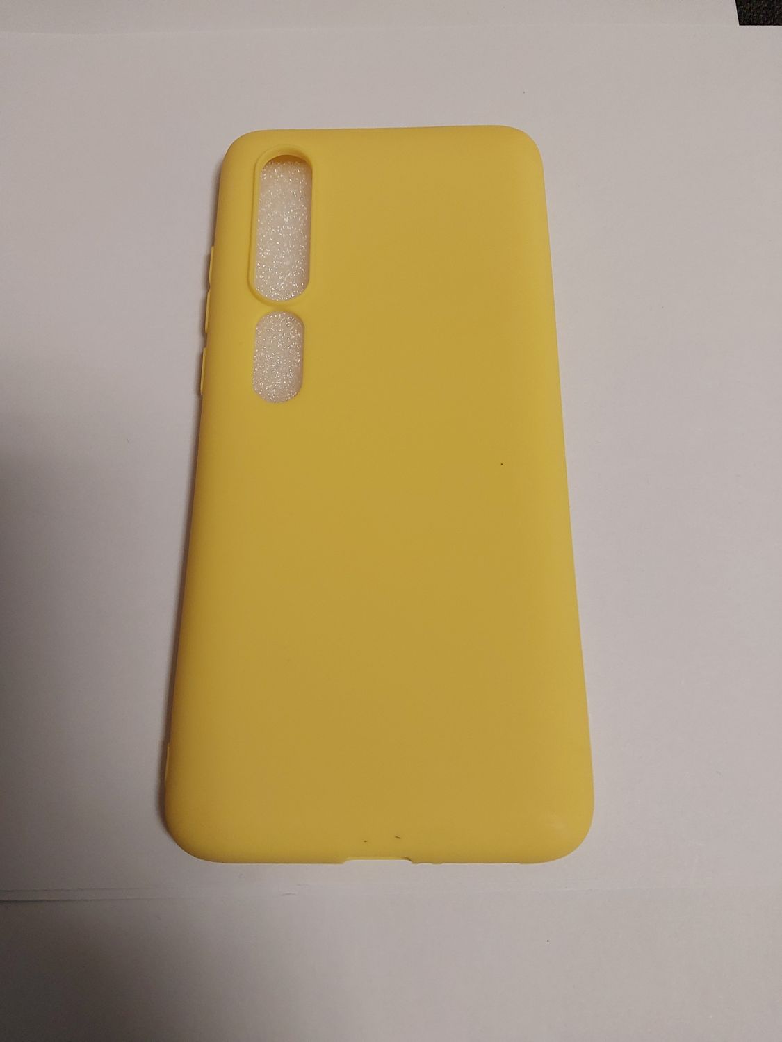Etui ochronne silikonowe żółte do Xiaomi Mi 10 5G/ Mi 10 Pro 5G