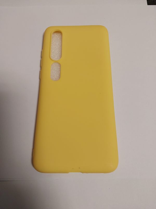 Etui ochronne silikonowe żółte do Xiaomi Mi 10 5G/ Mi 10 Pro 5G