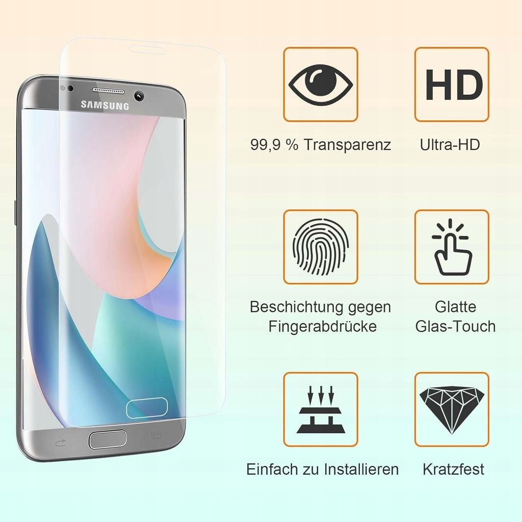 Szkło hartowane 9H ochronne do Samsung Galaxy S7 EDGE