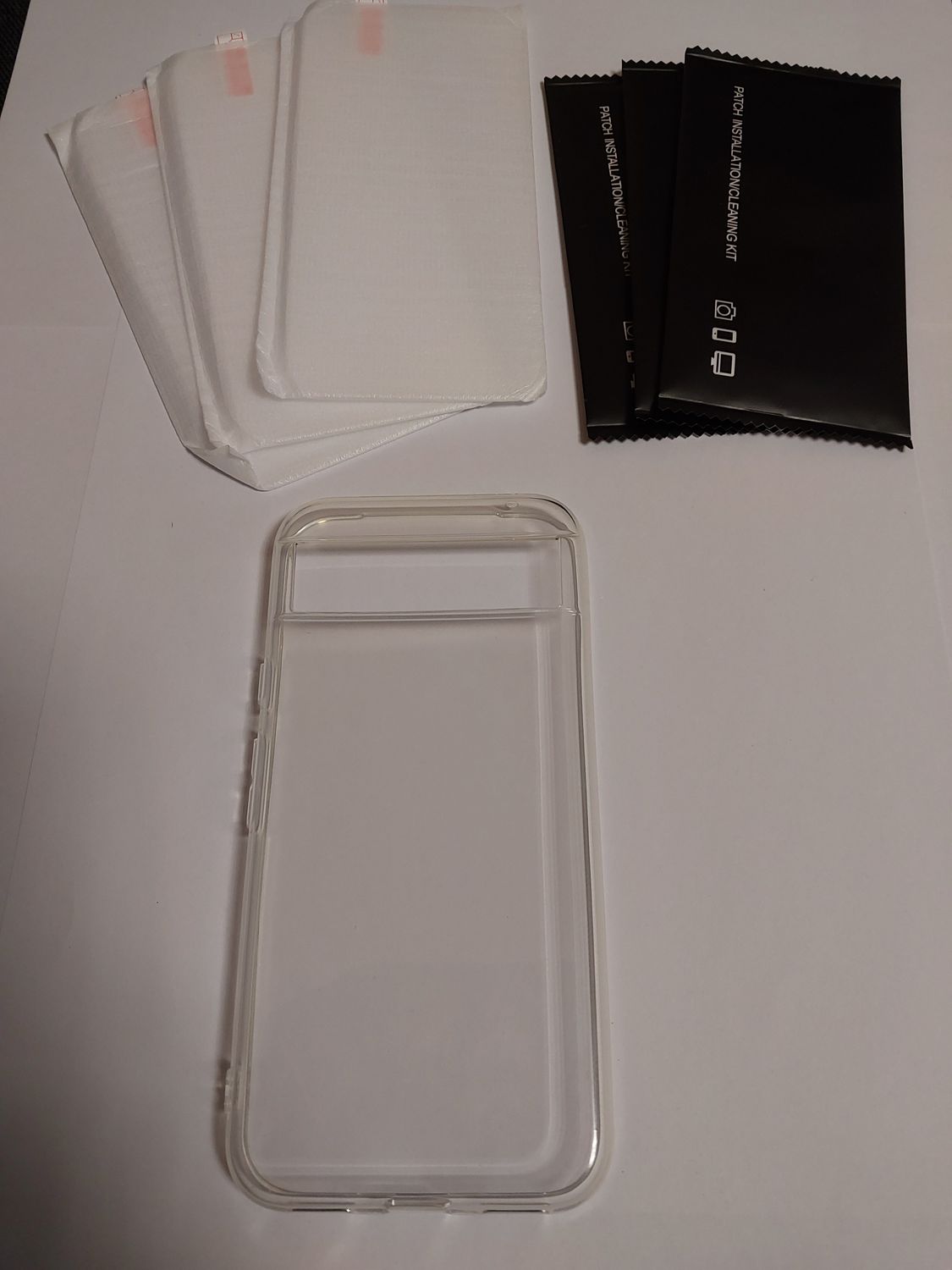 Bezbarwne Etui plecki + 3x Szkło hartowane do Google Pixel 8A