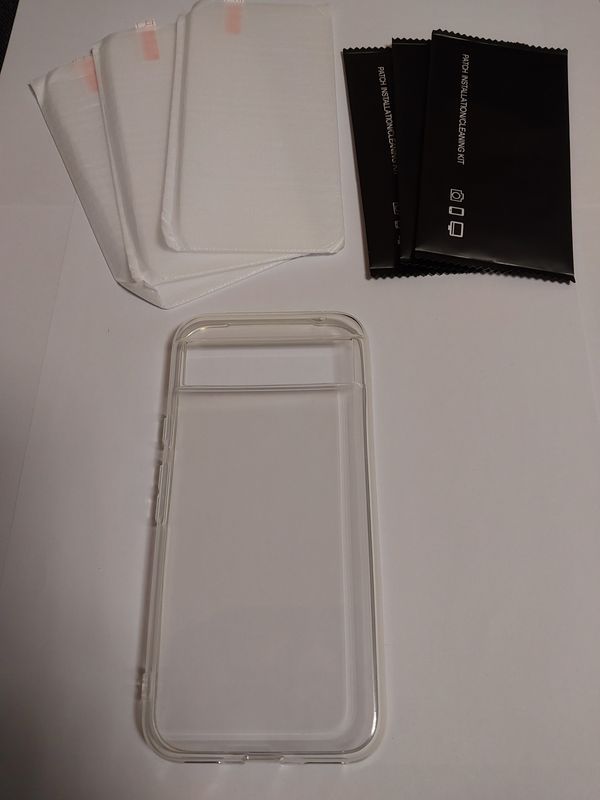 Bezbarwne Etui plecki + 3x Szkło hartowane do Google Pixel 8A