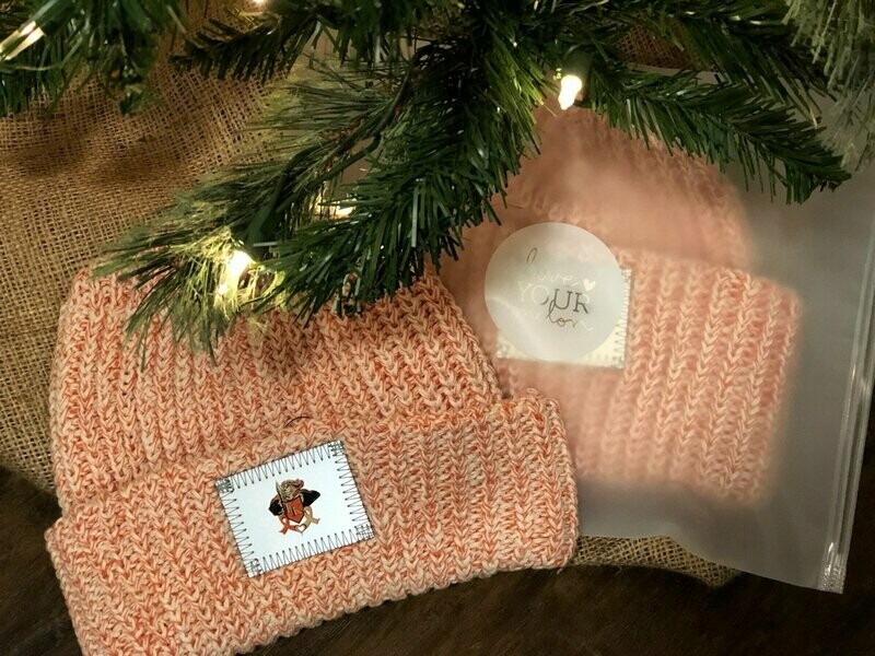 Love Your Melon Orange Speckled Cuffed Beanie