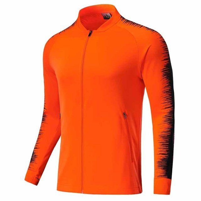 Men's Sportswear Soccer Football Training Jacket Orange