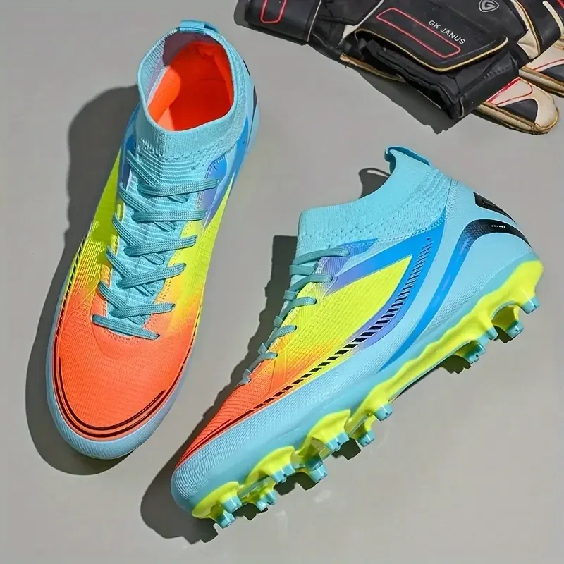 Non Slip Football Cleat With Spikes Sky Blue