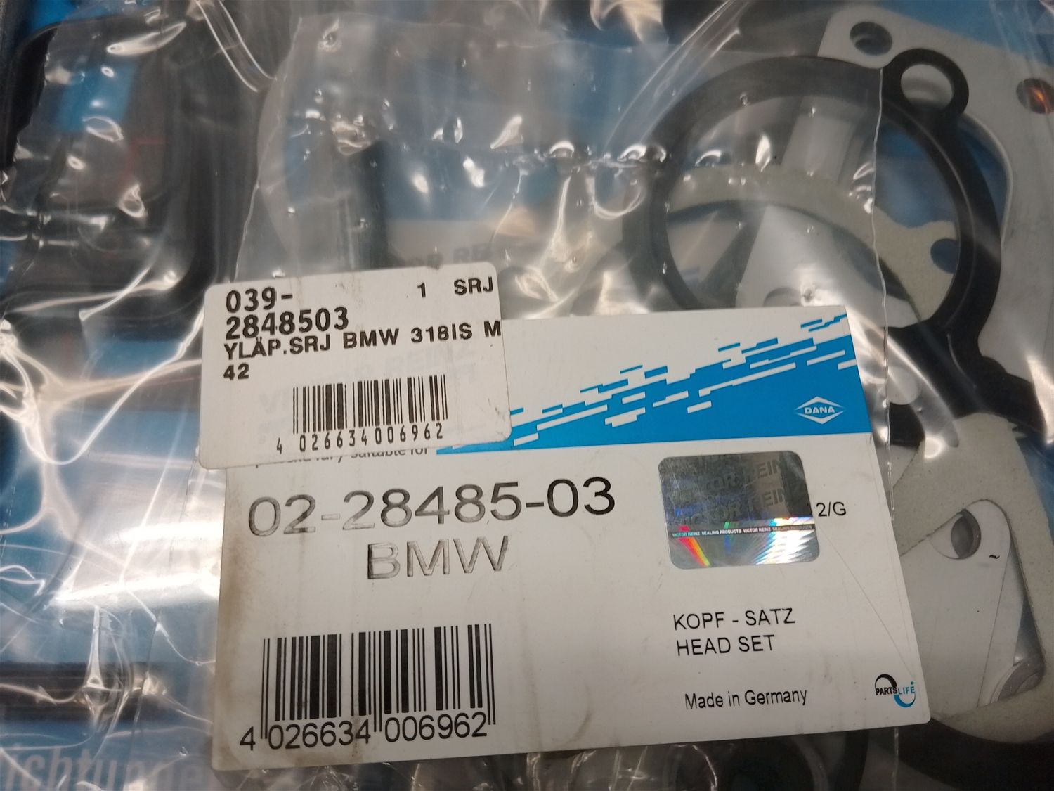 Yläpään tiivistesarja BMW 318IS