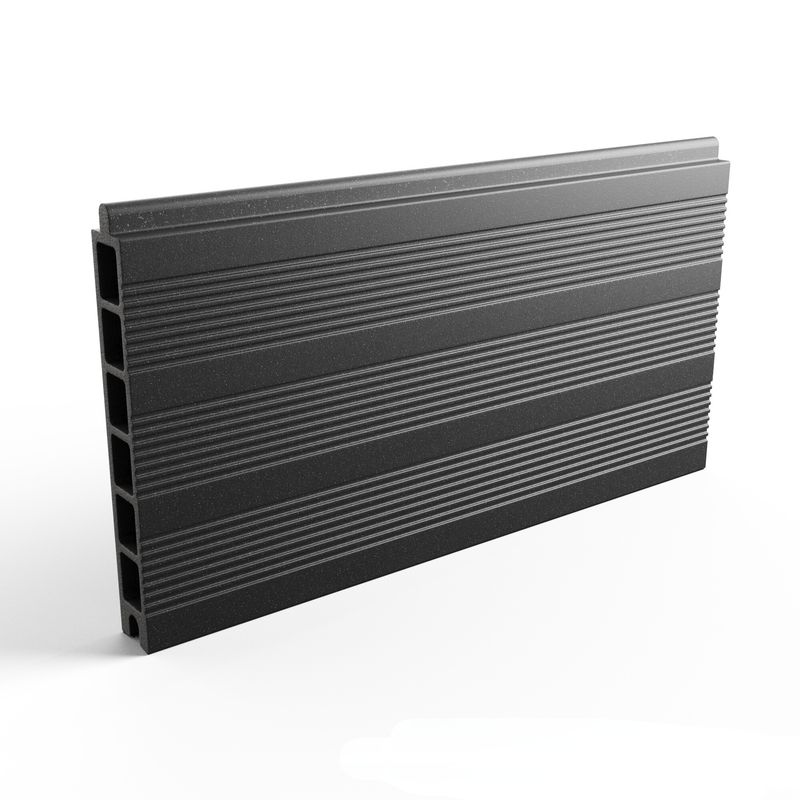 Lame composite à emboîter Palma gris Dim 22 x 150mm Long 198cm