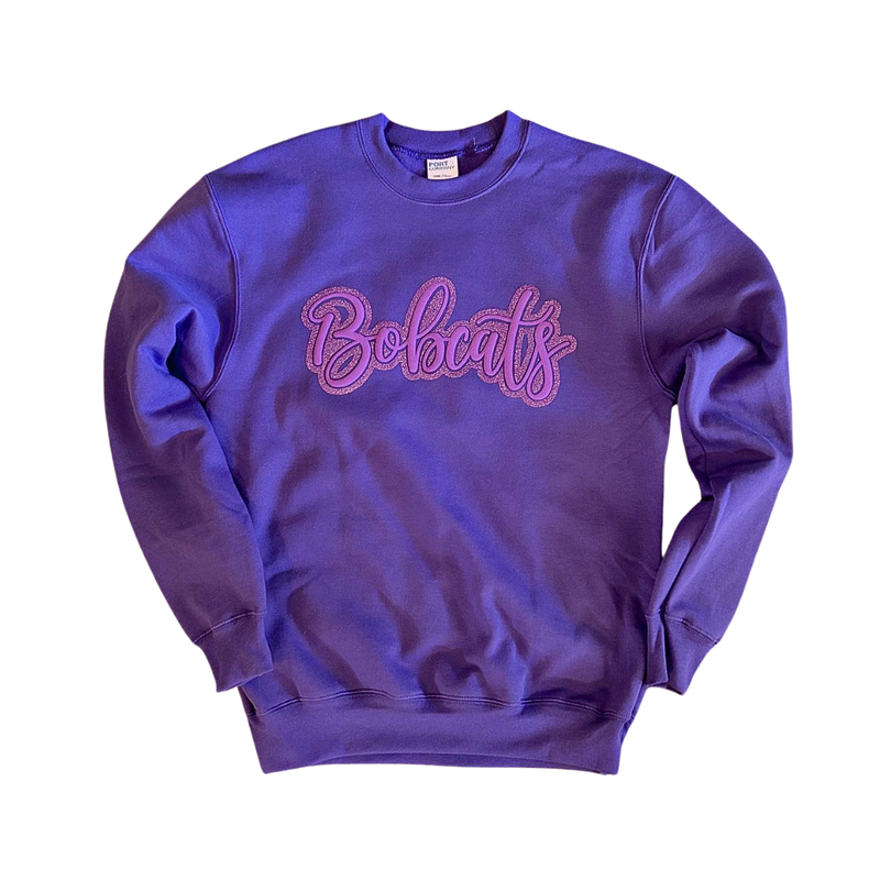 Embossed Glitter Sweatshirt