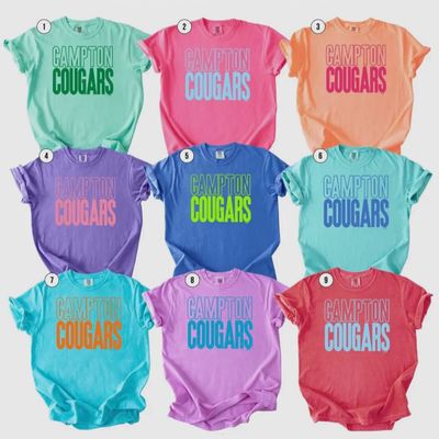 Custom Neon Comfort Color Tee
