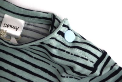 Camiseta Azul de Manga Larga de Rayas