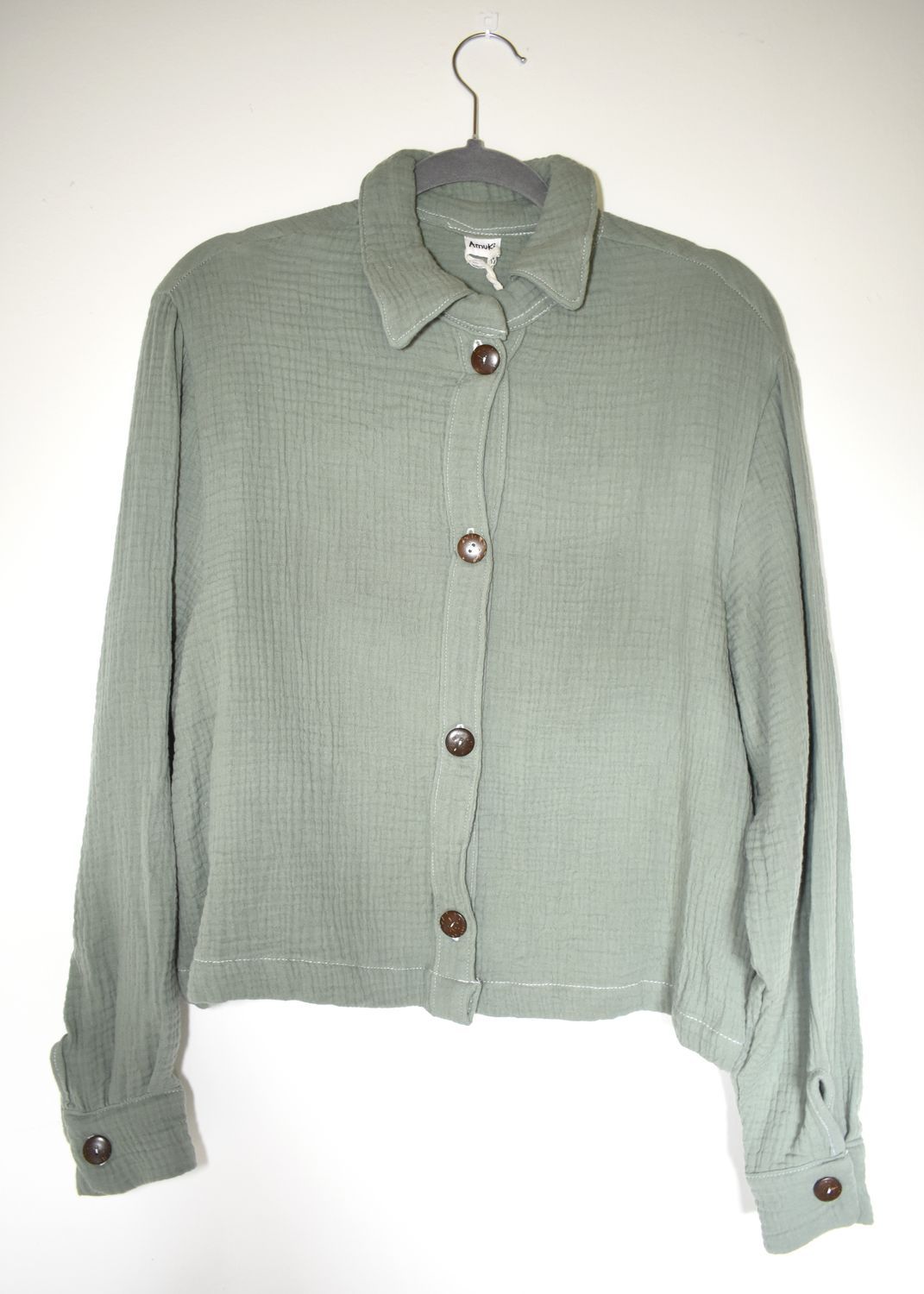 Camisa Verde Manga Larga