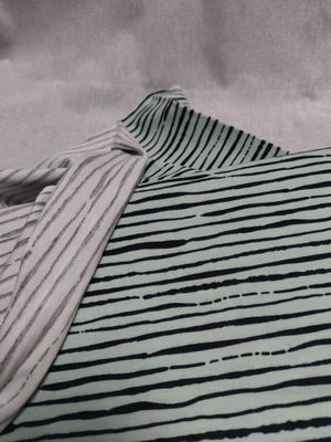 Retal - Tela de Punto Rayas - Menta