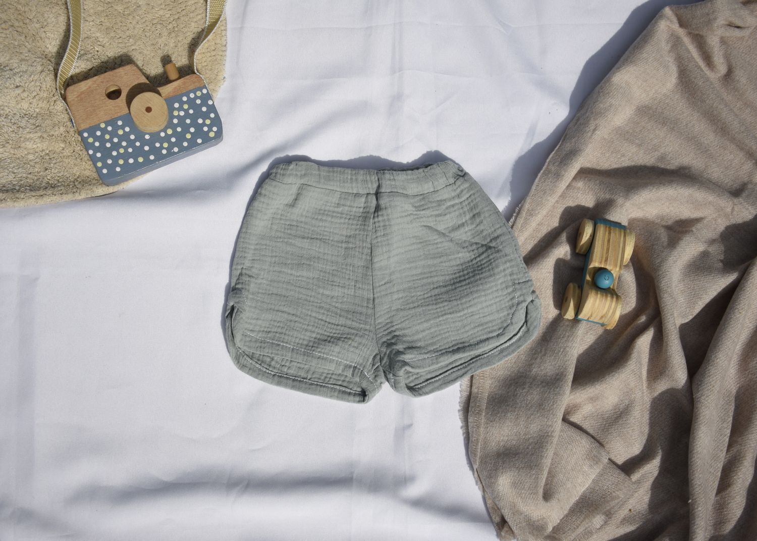 Pantalones Cortos Azul Verdoso