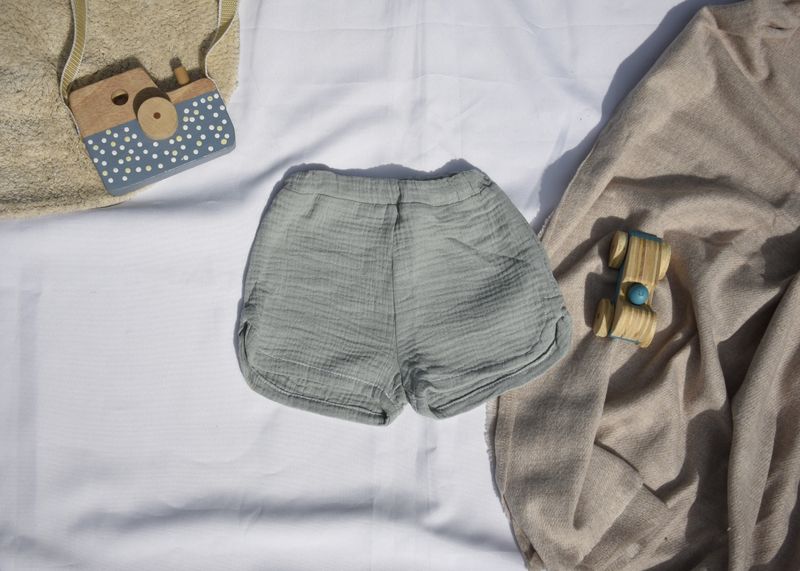 Pantalones Cortos Azul Verdoso