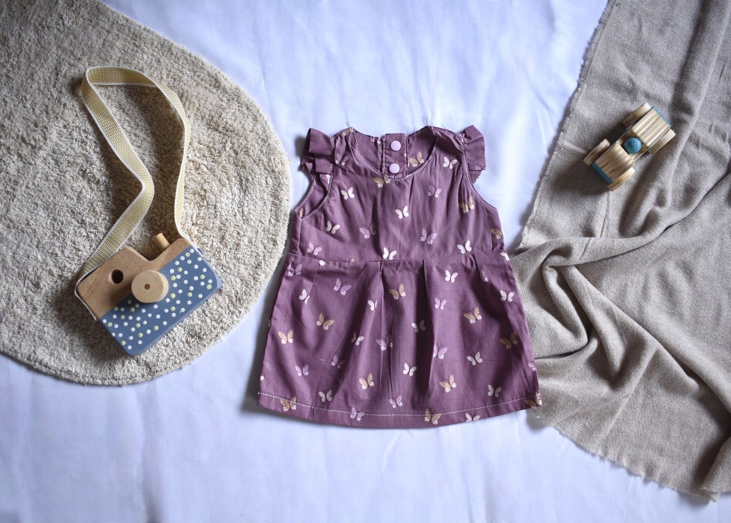 Vestido Rosa de Manga Corta