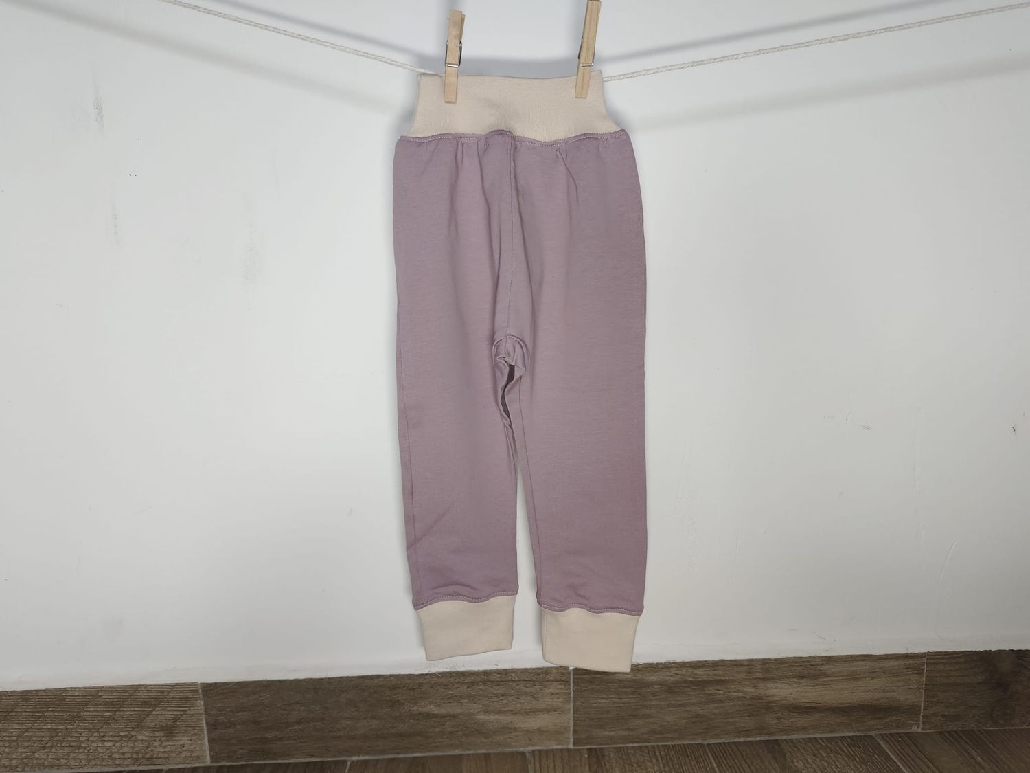 Pantalones Largos Rosa con Puño