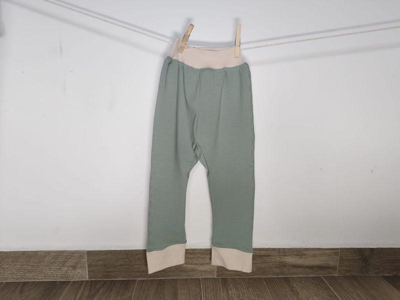 Pantalones Largos Verde con Puño