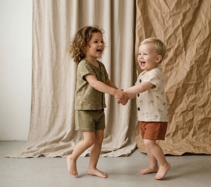 Pantalones Cortos Infantil de Algodón Orgánico Tierra